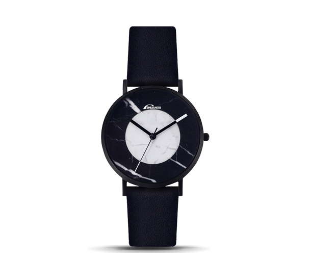 大理石手表定制款式_大理石纹简约超薄手表